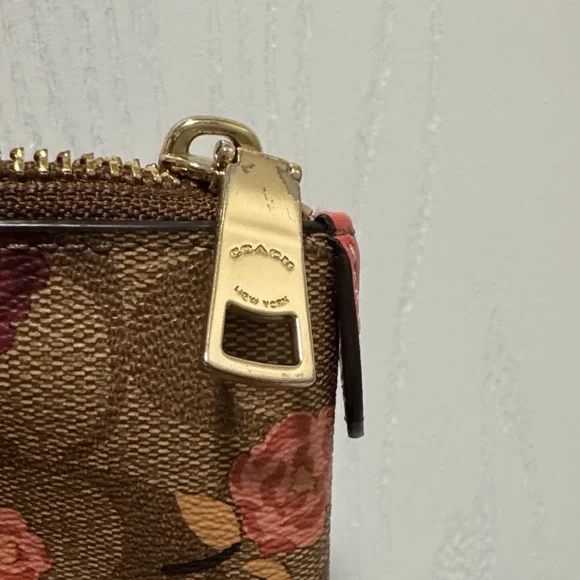 Coach Brown and Pink Floral Tote - Picture 12 of 12